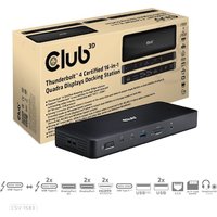 Club 3D Thunderbolt 4 zertifizierte 16-in-1 Vier-Displays Docking Station von Club3D