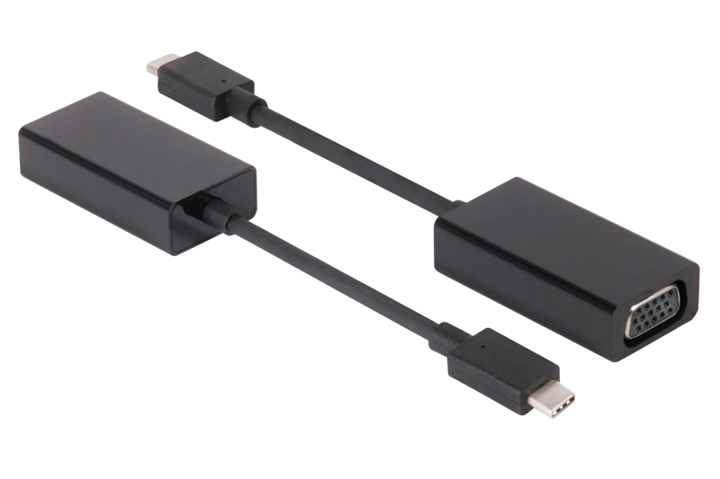 Club 3D USB 3,1 Type C to VGA Active Adapter - Externer Videoadapter - VGA - USB 3,1 - D-Sub (CAC-1502) von Club3D