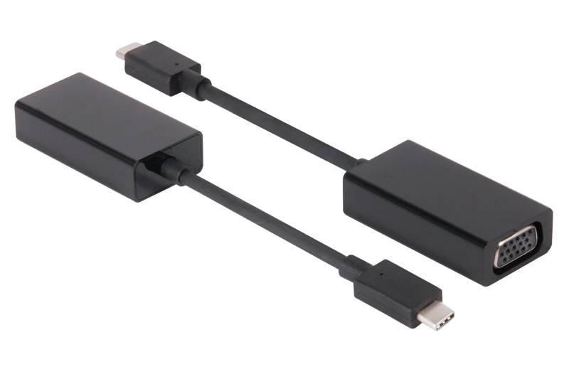 Club 3D USB 3,1 Type C to VGA Active Adapter - Externer Videoadapter - VGA - USB 3,1 - D-Sub (CAC-1502) von Club3D