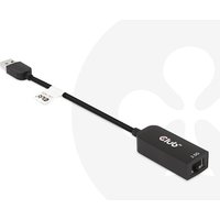 Club 3D USB 3.2 Gen1 Adapter Typ-A zu 2,5 Gigabit Ethernet St./Bu. schwarz Club 3D USB 3.2 Gen1 Adapter Typ-A zu 2,5 Gigabit Ethernet St./Bu. schwarz von Club3D