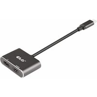 Club 3D USB 3.2 Gen2 Typ-C auf DisplayPort und HDMI St./B. 4K60Hz 0,2m schwarz von Club3D