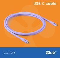 Club 3D USB C Cable Purple - Kabel (CAC-3004) von Club3D