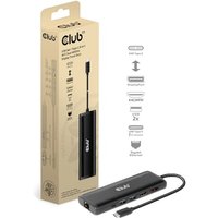 Club 3D USB Gen 1 Typ-C 8-in-1 MST Dual 4K 60Hz Display Travel Dock von Club3D