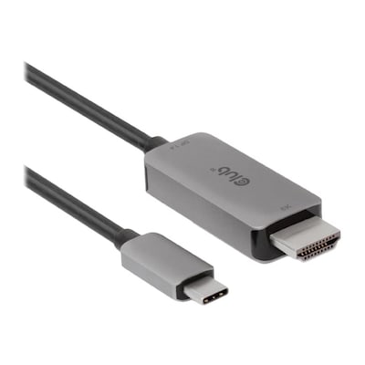 Club 3D USB Gen2 Typ-C auf HDMI 4K120Hz/8K60Hz HDR10, DSC1.2 Kabel M/M 3m von Club3D