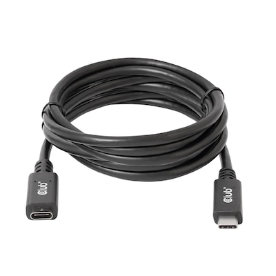 Club 3D USB-Typ-C Gen1 Verlängerungskabel 5Gbps 60W(20V/3A) 4K60Hz St./B 2m von Club3D