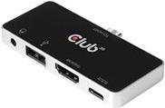 Club 3D USB Type C 4-in-1 Hub - Dockingstation - USB-C - HDMI Club 3D USB Type C 4-in-1 Hub - Dockingstation - USB-C - HDMI von Club3D