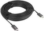 Club 3D - Ultra High Speed HDMI-Kabel - HDMI (M) bis HDMI (M) - 20 m - Hybrid Kupfer/Kohlefaser - 4K Unterstützung, aktiv von Club3D