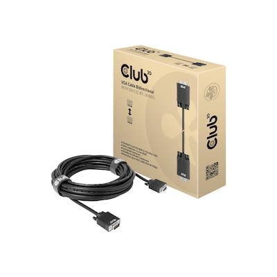 Club 3D VGA-Kabel Bidirektional St./St. 10m 28AWG von Club3D