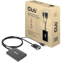 Club 3D VGA- und USB-Typ-A auf HDMI-Adapter mit Pigtail St./B. 0,6m 28AWG von Club3D