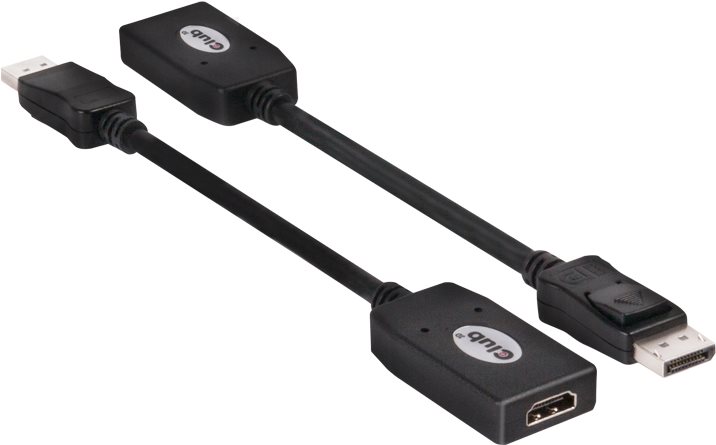 Club 3D - Video- / Audiokabel - DisplayPort / HDMI - DisplayPort (M) - HDMI, 19-polig (W) (CAC-1001) von Club3D