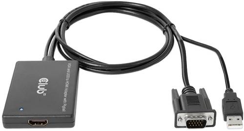 Club3D CAC-1720 HDMI / USB / VGA Adapter [2x VGA-Stecker, USB-Stecker - 1x HDMI-Buchse] Schwarz High von Club3D
