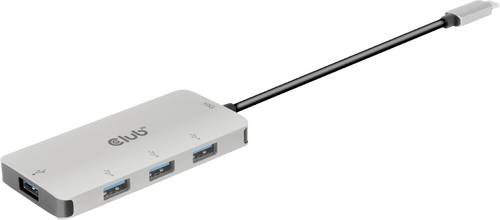 Club3D CSV-1547 4 Port USB-C® (USB 3.2 Gen 2) Multiport Hub Schwarz, Silber von Club3D