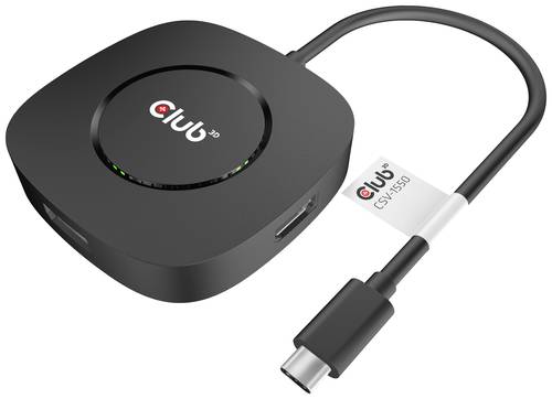 Club3D CSV-1550 USB-C® (USB 3.2 Gen 2) Multiport Hub Schwarz von Club3D