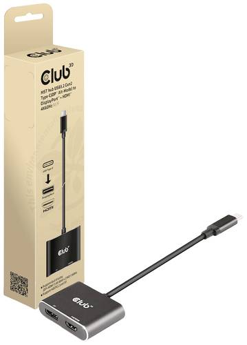 Club3D CSV-1552 USB-C® (USB 3.2 Gen 2) Multiport Hub Schwarz von Club3D