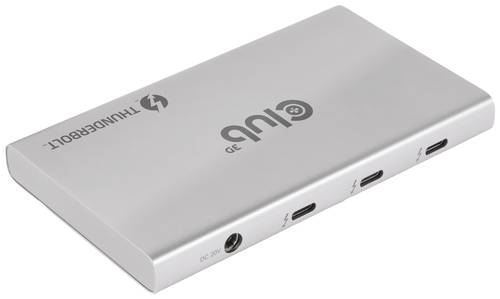 Club3D CSV-1580 USB-C® (USB 3.2 Gen 2) Multiport Hub Silber von Club3D