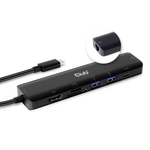 Club3D CSV-1592 USB-C® (USB 3.2 Gen 2) Multiport Hub Schwarz von Club3D