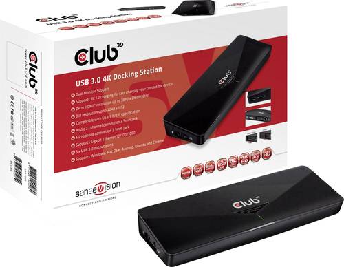 Club3D CSV-3103D USB Adapter Schwarz von Club3D