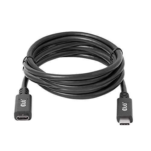 Club3D USB-Typ-C Gen1 Verlängerungskabel 5Gbps 60W(20V/3A) 4K60Hz St./B 2m von Club3D