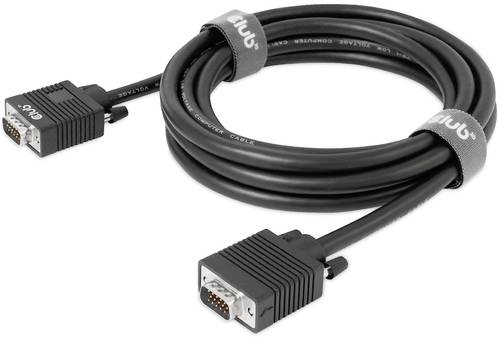 Club3D VGA Anschlusskabel VGA 15pol. Stecker, VGA 15pol. Stecker 3.00m Schwarz CAC-1703schraubbar, v Club3D VGA Anschlusskabel VGA 15pol. Stecker, VGA 15pol. Stecker 3.00m Schwarz CAC-1703schraubbar, v von Club3D