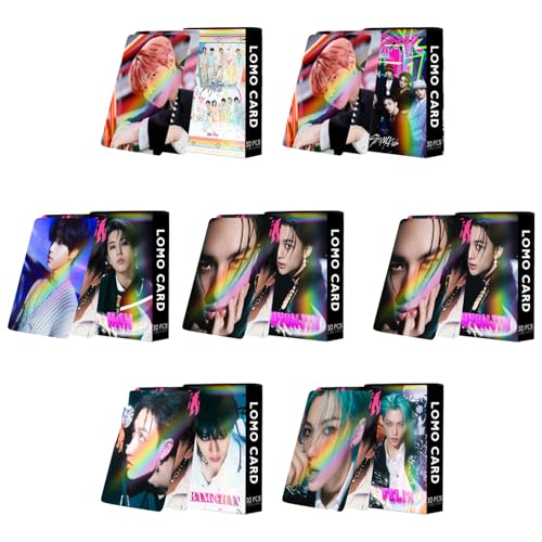 Clybeaut Stray Kids photocards, 7 Kisten/210 Stück kpop lomo cards, Kpop Fotokarten Grußkarte mit Postkarten-Box, KPOP Karten für Ihre Sammlung, Ideal für Fans und Sammler Clybeaut Stray Kids photocards, 7 Kisten/210 Stück kpop lomo cards, Kpop Fotokarten Grußkarte mit Postkarten-Box, KPOP Karten für Ihre Sammlung, Ideal für Fans und Sammler von Clybeaut