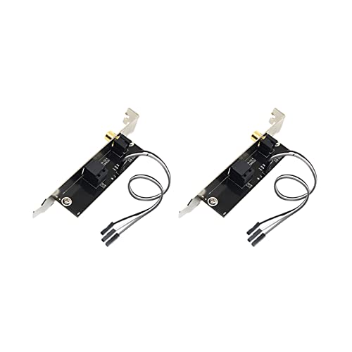 Clyictz 2 x 24 Bit 192 kHz Tochter Karte SPDIF Optische und RCA Out Plate Kabel Halterung Digital Audio Ausgang f von Clyictz