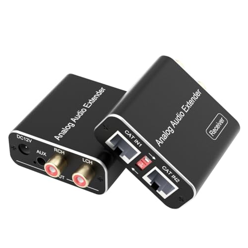 Clyictz 3,5 mm Cinch-Analog-Audio-Extender Unterstützt Maximale Signalverlängerung Von 1640 Fuß, CAT-Kabelanschlüsse, Zubehörteile Passend für Telefon/MP3/Blu-Ray-Player Clyictz 3,5 mm Cinch-Analog-Audio-Extender Unterstützt Maximale Signalverlängerung Von 1640 Fuß, CAT-Kabelanschlüsse, Zubehörteile Passend für Telefon/MP3/Blu-Ray-Player von Clyictz