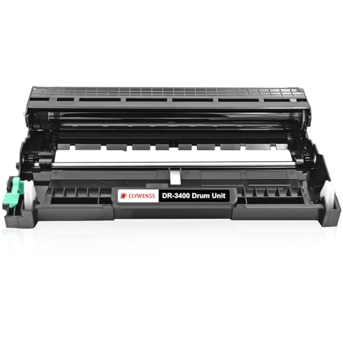 Clywenss DR3400 Trommel Kompatibel mit Brother DR-3400 Toner Trommeleinheit für DCP-L5500DN HL-L5100DNTT HL-L5100DNT HL-L6400DW MFC-L5700DN MFC-L5750DW HL-L6300DW HL-L5200DW HL-L5000D, 30000 Seiten von Clywenss