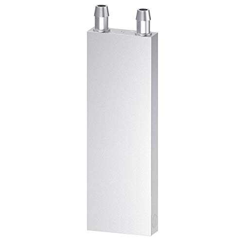 CLDIY Wasserkühlblock Aluminium für Flüssigwasserkühler Kühlkörper Systemgrafiken Kühler Kühlkörper Endothermer Kopf PC Computer CPU (40mm x 120mm x 12mm) 1St von Clyxgs