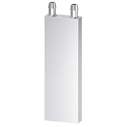 CLDIY Wasserkühlblock Aluminium für Flüssigwasserkühler Kühlkörper Systemgrafiken Kühler Kühlkörper Endothermer Kopf PC Computer CPU (40mm x 160mm x 12mm) 1St von Clyxgs