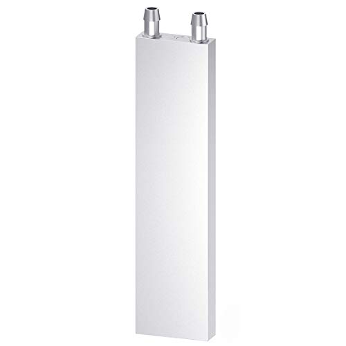 CLDIY Wasserkühlblock Aluminium für Flüssigwasserkühler Kühlkörper Systemgrafiken Kühler Kühlkörper Endothermer Kopf PC Computer CPU (40mm x 200mm x 12mm) 1St von Clyxgs