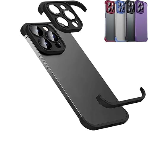 Randlose vier Ecken stoßfeste Hülle für iPhone 16 15 14 13 Pro Max Plus mit Kameraobjektivschutz, weiches Silikon, luxuriöses Eckpolster, Kantenschutz, dünne, leichte Hülle, Stoßstangenabdeckung Randlose vier Ecken stoßfeste Hülle für iPhone 16 15 14 13 Pro Max Plus mit Kameraobjektivschutz, weiches Silikon, luxuriöses Eckpolster, Kantenschutz, dünne, leichte Hülle, Stoßstangenabdeckung von Cmeilau