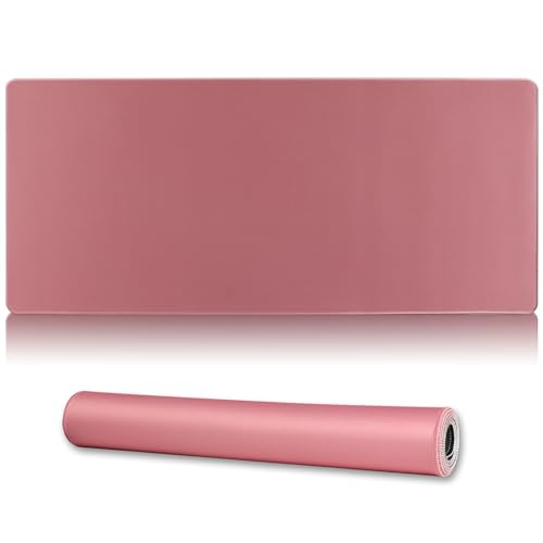 Cmhoo XXL-Gaming-Mauspad, 35,4 x 15,7 cm, professionelles großes Mauspad und Computerspiel-Mauspad, 90 x 40 cm, Dunkelrosa von Cmhoo
