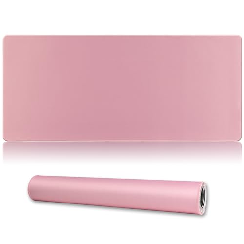 Cmhoo XXL Gaming-Mauspad, 35,4 x 15,7 cm, professionelles großes Mauspad und Computerspiel-Mauspad, 90 x 40 cm, Rosa von Cmhoo