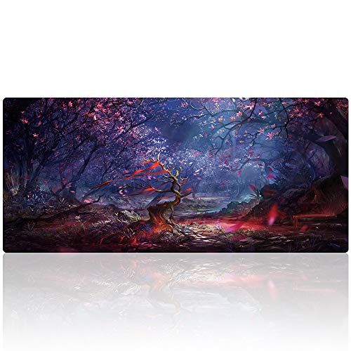 Cmhoo XXL-Mauspad & Computerspiel-Mauspad (80 x 40 x 0,2 cm, 228 x 101 cm) Wald von Cmhoo