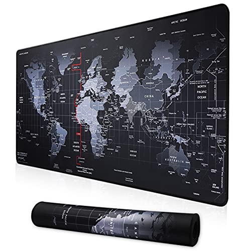 Cmhoo XXL Professionelles großes Mauspad & Computerspiel Mauspad (89 x 39 x 0,3 cm, Karte) (90 x 40 Karte) von Cmhoo