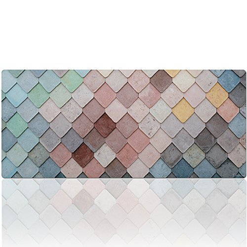 Großes Gaming-Mauspad, XXL & Schreibtisch-Tastatur-Matte, Größe 35,4 x 15,7 (90 x 40 cm) Xgezi von Cmhoo