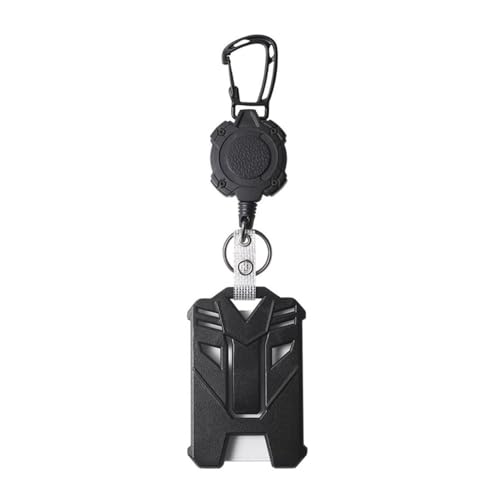 Ausziehbarer Ausweishalter, robuster Karabiner, Schlüsselanhänger, Ausweishalter mit einziehbarer Ausweisrolle (Set3) von Cmis Kbei