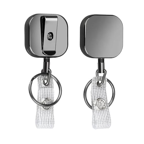 Einziehbarer Metalldraht, Schlüsselanhänger, Zugabzeichenrolle, Ausweishalter, Schlüsselband, Namensschild, Kartenhalter, Spulen, Ketten-Clips, Outdoor-Schlüsselanhänger (E) von Cmis Kbei