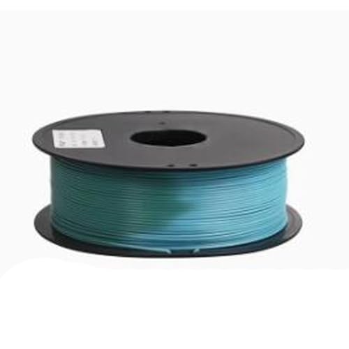 Cmnsjl 3D-Druck-Verbrauchsmaterial, Temperaturänderung 2-Farben PLA+1,75 mm Wärmeempfindlichkeitsdraht, 3D-Linie-Material FDM-Alterungswiderstandsgenauigkeit +/- 0,03 mm, 1 kg Spule,Green Turns Blue von Cmnsjl