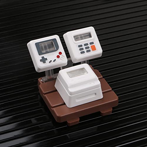 Cmokifuly Benutzerdefinierte 3D-Tastenkappe - ESC-Taste, R4-Profil, Glänzend für Mechanische Tastatur, Retro-Mini-Gaming-Pad (Weiß) von Cmokifuly