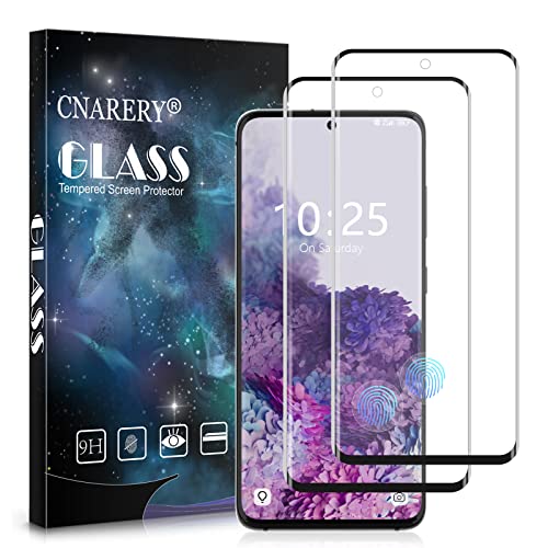 Cnarery 2 Stück Schutzfolie für Samsung Galaxy S20, Anti-Kratzen, Anti-Bläschen, Fingerabdruck-ID Gehärtetem Glas Displayschutzfolie für Samsung S20 (6.2 Zoll) von Cnarery