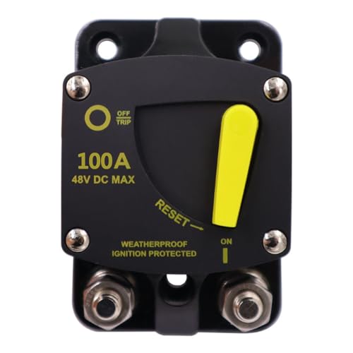 100A Schaltkreise Breaker Mit Manuellen Reset Schalter Hoher Stromstärke Für Meeresboote Auto DC12V-48V Wasserdicht 100A Schaltkreise Breaker Mit Manuellen Reset Schalter Hoher Stromstärke Für Meeresboote Auto DC12V-48V Wasserdicht von Cnrfeoap