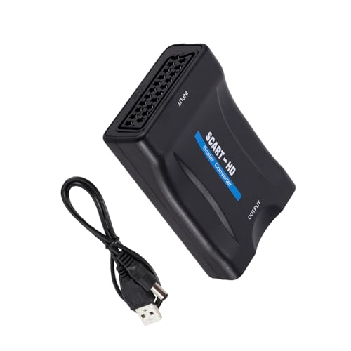 Cnrfeoap Hochauflösende Scart Zu Multimedia Schnittstellen 1080p Ausgang Für DVDs Spieler Und Konsolen Enthalten USB Kabel Cnrfeoap Hochauflösende Scart Zu Multimedia Schnittstellen 1080p Ausgang Für DVDs Spieler Und Konsolen Enthalten USB Kabel von Cnrfeoap