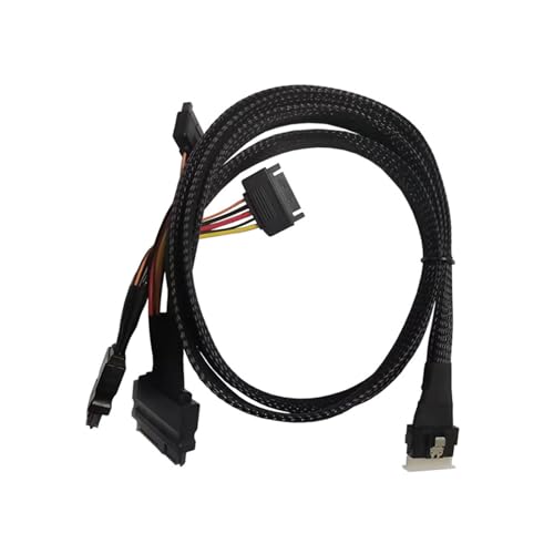 Cnrfeoap Professionelle Externe SFF8654 (8i) Bis 2xSFF8639 NVME Data Server Kabel Externes Kartenadapter Datenübertragungskabel von Cnrfeoap