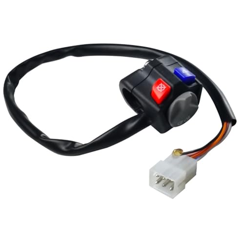 Kombinationschalter Taste Motorradstarterstop Taste Hoch/Low Horn Switches Motorradzubehör von Cnrfeoap