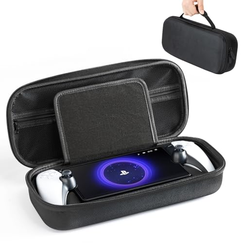 CoBak Harte Hülle Tragetasche Travel Carrying Case für Playstation Portal Remote Player PS5 - Mehrbereichsspeicher für unterwegs und zu Hause, Hartschalenschutz, Schwarz von CoBak