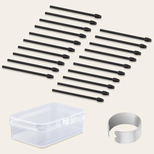 CoBak Ersatz Stiftspitzen für Remarkable 2 Stift (20er-Pack) – 4096 Druckempfindlichkeit und Neigungsschreibunterstützung, mit Werkzeug zum Entfernen der Stiftspitzen von CoBak