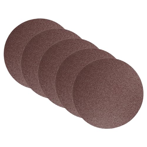 CoCud Klett-Schleifscheiben, 8 Zoll 200 mm Schleifpapiere 40 Körnung Aluminiumoxid Flock-Schleifpapier - (Anwendungen: für Holz Metall Gipskarton), 5 Stück von CoCud