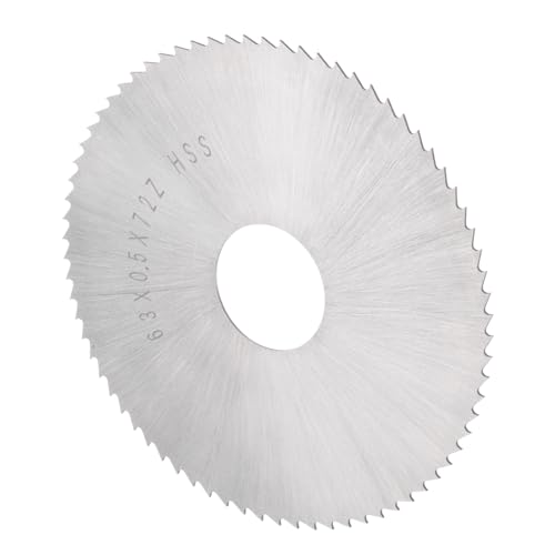 CoCud Kreissägeblatt, 63 mm Durchmesser, 16 mm Aufnahme, 0,5 mm dick, 72 Zähne, 6542 Hochgeschwindigkeitsstahl (HSS), Holzsägeblätter für Tischkreissägen für Metall, Holz, Kunststoff von CoCud