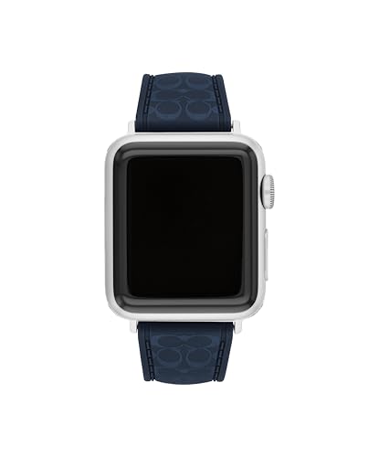 Coach Apple Watch Armband, kompatibel mit Apple Watch, 38 mm, 40 mm, 41 mm, austauschbares Silikonband, schlanker Look, personalisieren Sie Ihren Stil von Coach